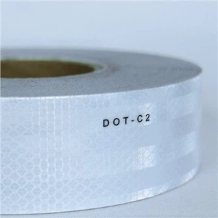 סרט מחזיר אור DOT C2 לבן לנגררים