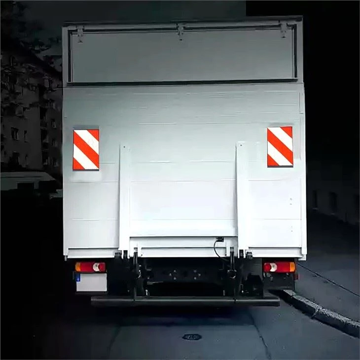 Reflective Tail Lift Flag For Truck