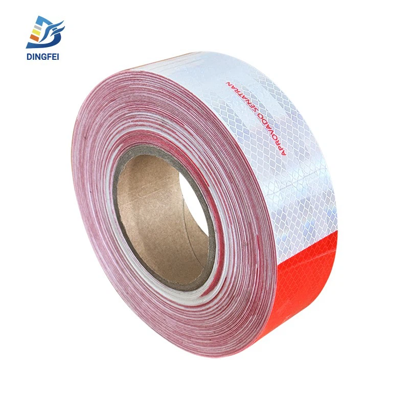 Red and White Reflective Tape Aprovado Senatran Adhesive Tape for Truck 2 Red and White Reflective Tape Aprovado Senatran Adhesive Tape for Truck 2