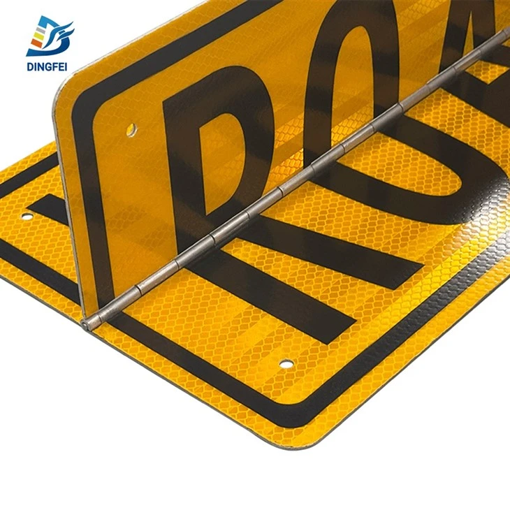 Road Train Signs Aluminum Hinged Type