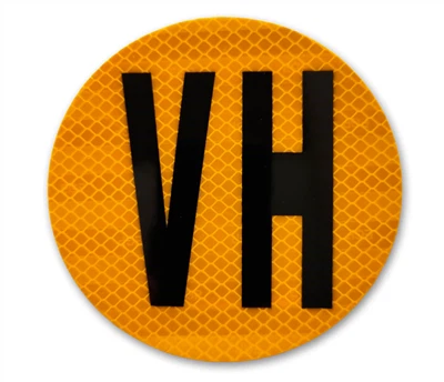 VH מדבקה רפלקטיבית של רכב היסטורי